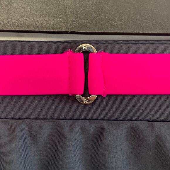 Free Country Interchangeable Skirted Swimwear Bottom NWT Womens XL Steel Fuchsia - Picture 5 of 8